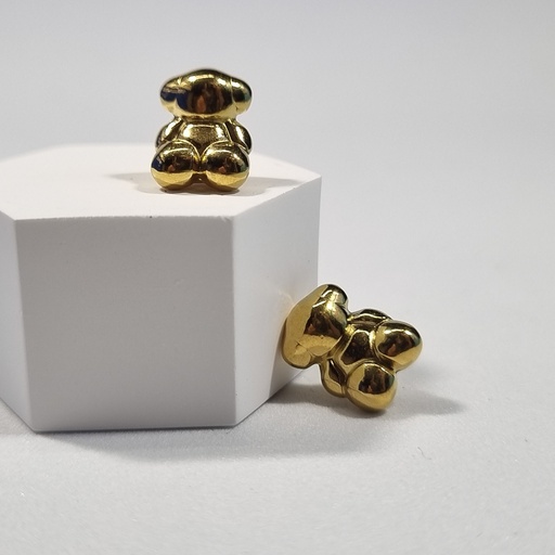 Pendientes ositos dorados